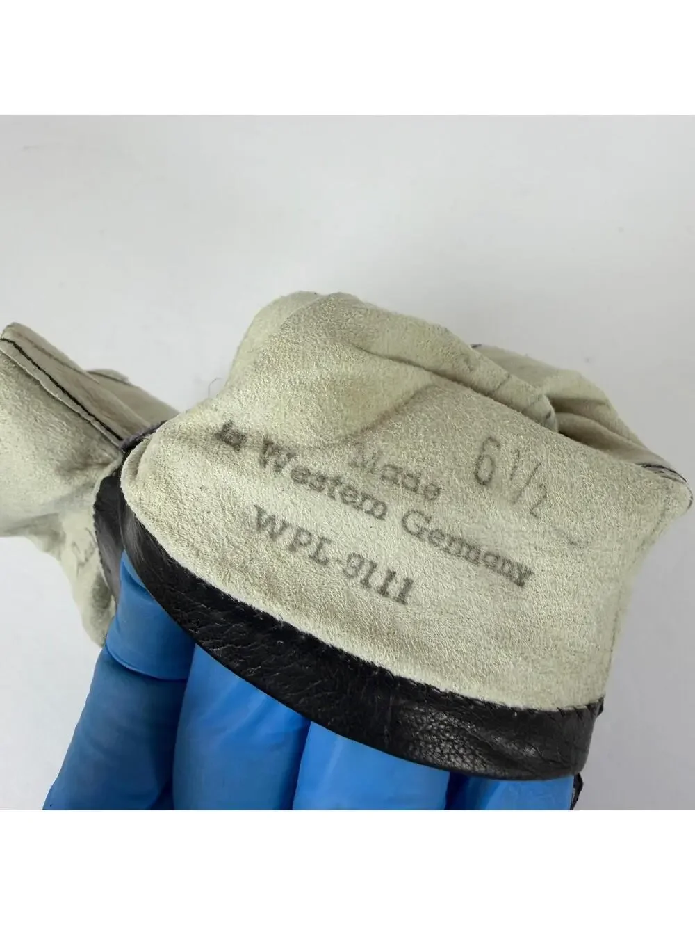 Real Kid Vintage Leather Gloves Lined Western Germany WPL-9111 Size 6 1/2 D-10‎